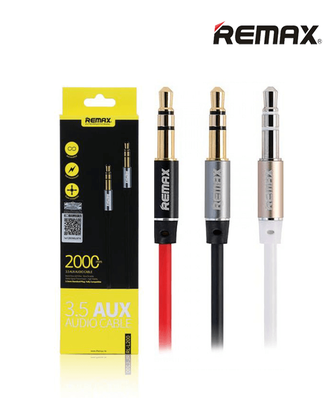 Remax RL-L200 3.5mm AUX Audio Cable - 2m